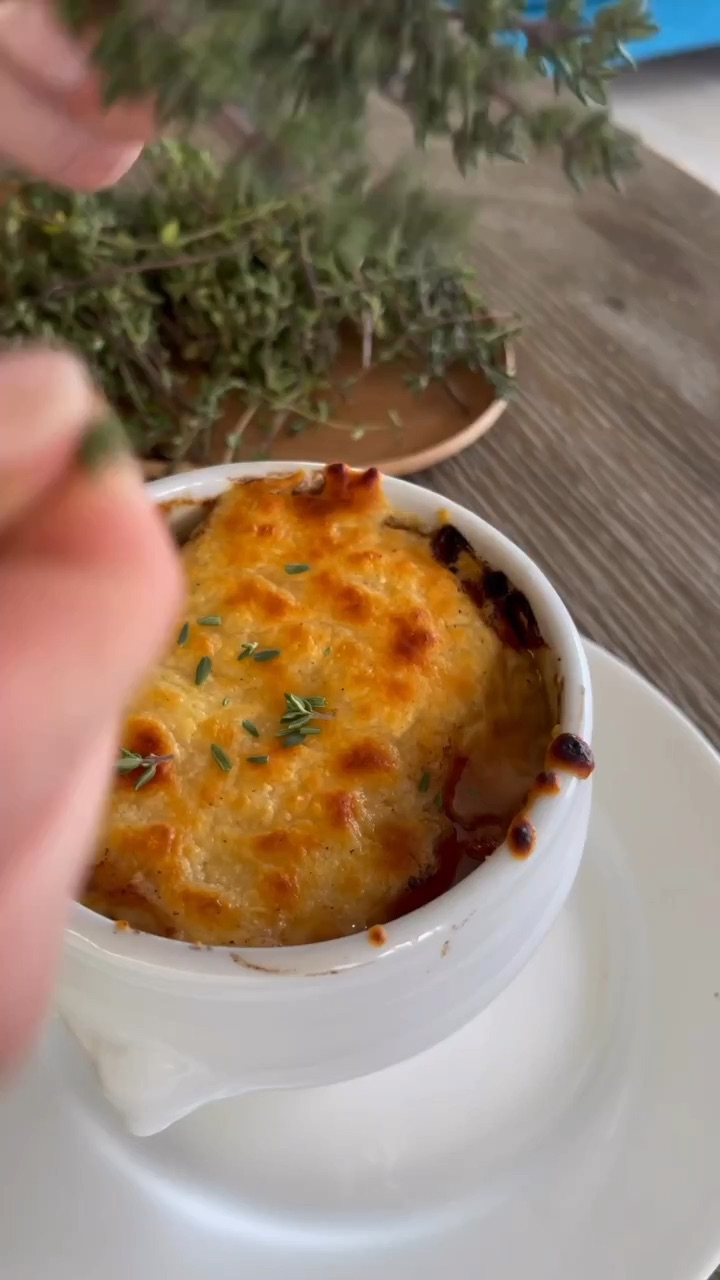 French onion soupe